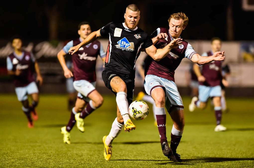 Major signing: Travis Major in action for Blacktown City. The talented 26-year old will head to Hong Kong for the next phase of his career. Picture: Football NSW