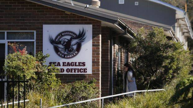 The Manly Sea Eagles Head Office as investigators from the NRL integrity unit are inside. Photo: Daniel Munoz
