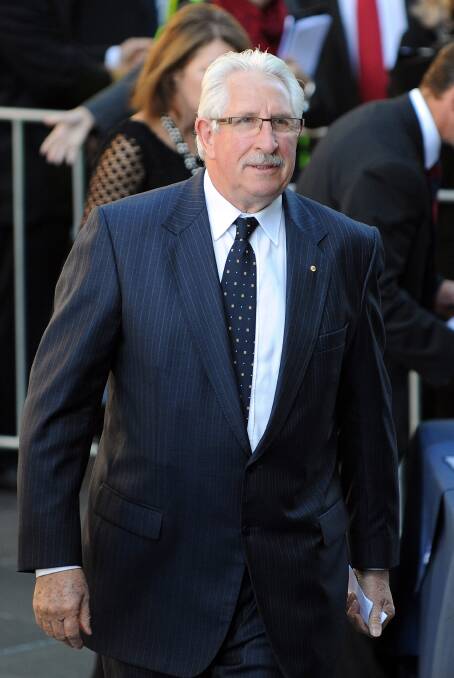 Former Australian cricket player Max Walker arrives for the State Funeral held for former AFL player Jim Stynes at St Paul's Cathedral on March 27, 2012 in Melbourne, Australia. Photo: Craig Borrow-Pool/Getty Images