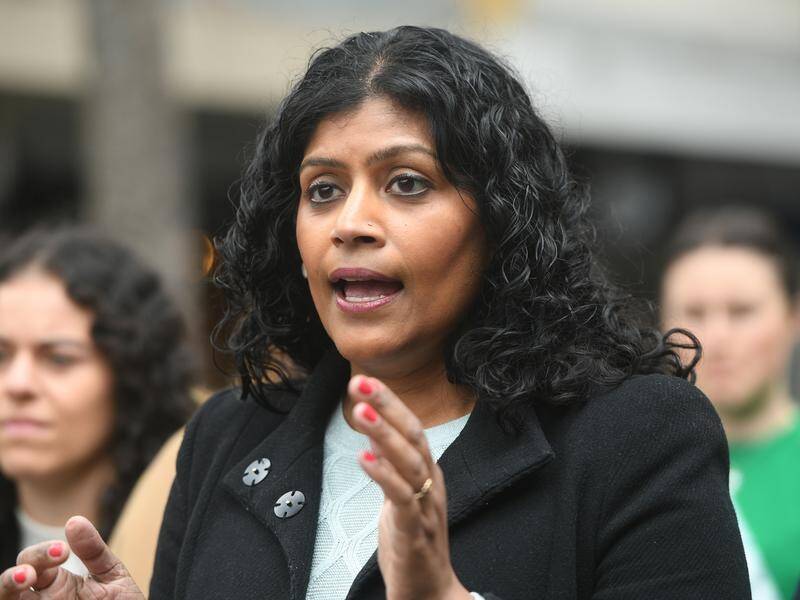 Victorian Greens leader Samantha Ratnam is stepping down to run for the federal seat of Wills. (Erik Anderson/AAP PHOTOS)
