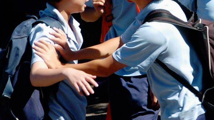 A study by University of South Australia academics has found that 20 per cent of school-aged children regularly experienced bullying in 2015. Photo: Janie Barrett
