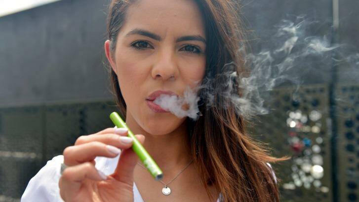 Health experts are concerned lolly-flavoured e-cigarettes that contain no nicotine could be sold to school children. Photo: Joe Armao