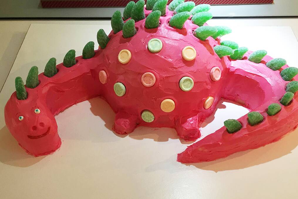 Pink Dragon cake.
