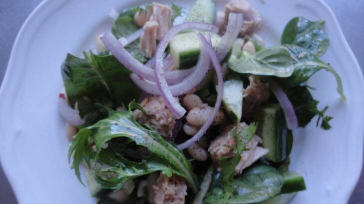 Tuna and white bean salad. Photo: Kate McKay