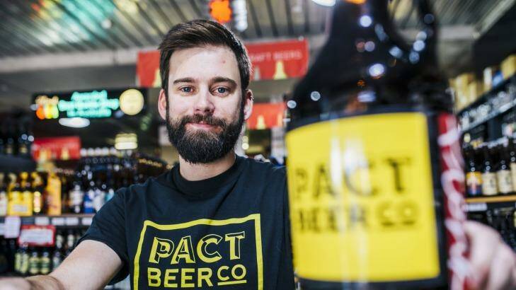 Success story: Canberra brewer Kevin Hingston is to launch his Pact Beer Company on June 4 at Transit Bar. Photo: Rohan Thomson
