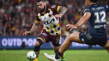 Brisbane skipper Adam Reynolds orchestrated a 38-12 win over North Queensland. (Jono Searle/AAP PHOTOS)