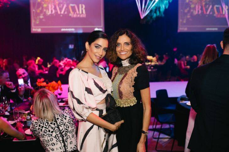 Social Seen: Jessica Kahawaty and her mother Rita at the "Bazaar in Bloom" charity dinner and auction organised by Harper's Bazaar for The Royal Hospital for Women Foundation at the Ivy Ballroom on Wednesday, October 18, 2017.