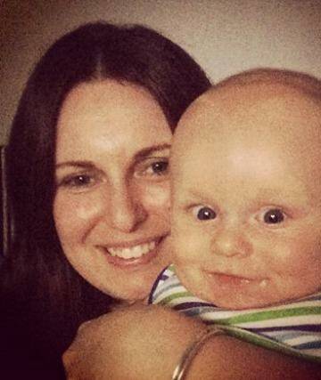 Buried: Bianka O'Brien with her child Jude. Photo: Facebook
