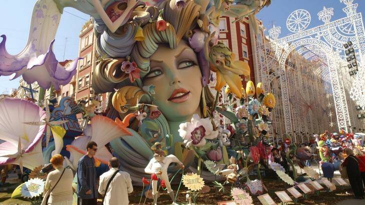 One of the giant papier mache creations at Las Fallas festival, Valencia.  Photo: iStock