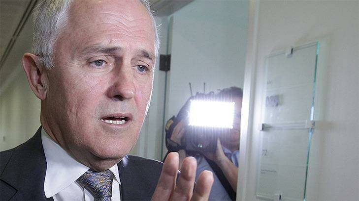 Prime Minister Malcolm Turnbull after a radio interview on Friday. 