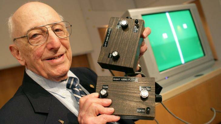 Ralph Baer, pictured here with his prototype of the first ever home video game machine, passed away on December 6. Photo: Jens Wolf/File