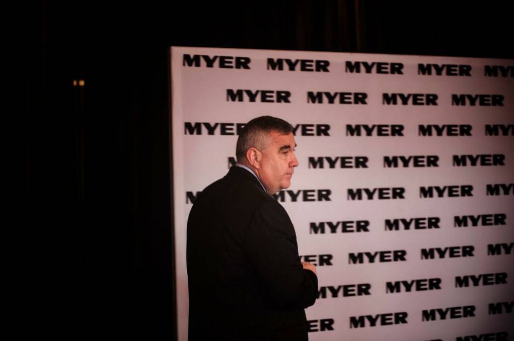Myer chief executive Bernie Brookes was paid a total of $2.57 million in 2014, up from $2.54 million in 2013. Photo: Josh Robenstone
