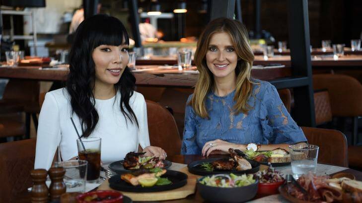Dami Im, pictured with Kate Waterhouse, says she loves the music of the Carpenters.  Photo: Nick Moir 