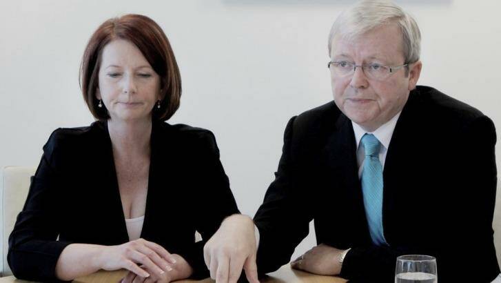 Julia Gillard says that Kevin Rudd asked to be reinstated as foreign affairs minister after his failed leadership challenge in 2012, a request that Gillard describes as "impossible". Photo: Andrew Meares